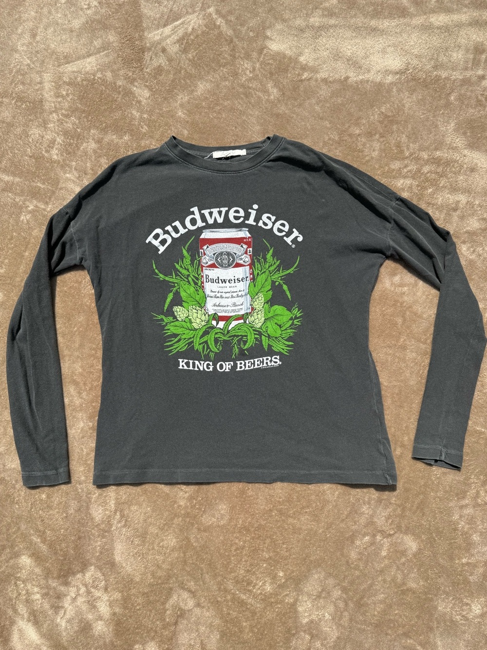 Junk Food women’s Budweiser cotton long sleeve shirt - Picture 1 of 5